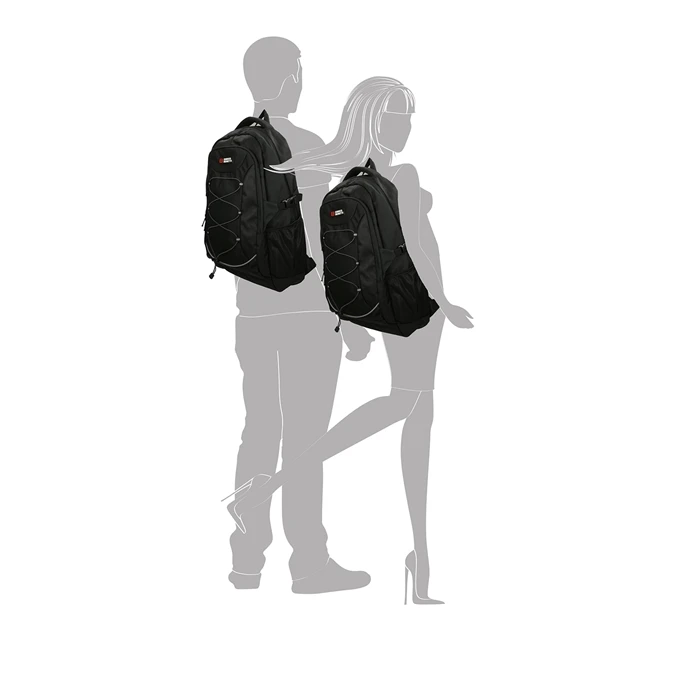 Enrico Benetti Yellow Stone 15'' Laptop Rugzak Zwart 2 Enrico Benetti Yellow Stone 15'' Laptop Rugzak Zwart - Afbeelding 2