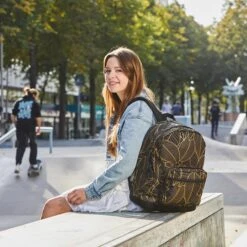 Enrico Benetti Andorra Laptop Rugazk 15" Zwart Goud Blad 8 Enrico Benetti Andorra Laptop Rugazk 15" Zwart Goud Blad -Mode Tassen Winkel image 7847