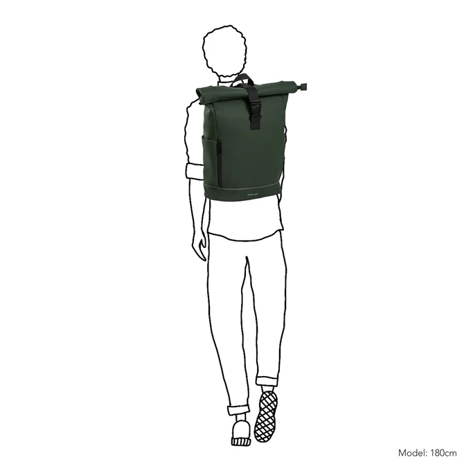 Daniel Ray Highlands Waterafstotende Laptop Backpack 15.6'' M Dark Green 2 Daniel Ray Highlands Waterafstotende Laptop Backpack 15.6'' M Dark Green - Afbeelding 2