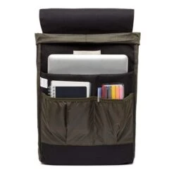 Lefrik Scout Backpack Metal Hook Black -Mode Tassen Winkel image 7899