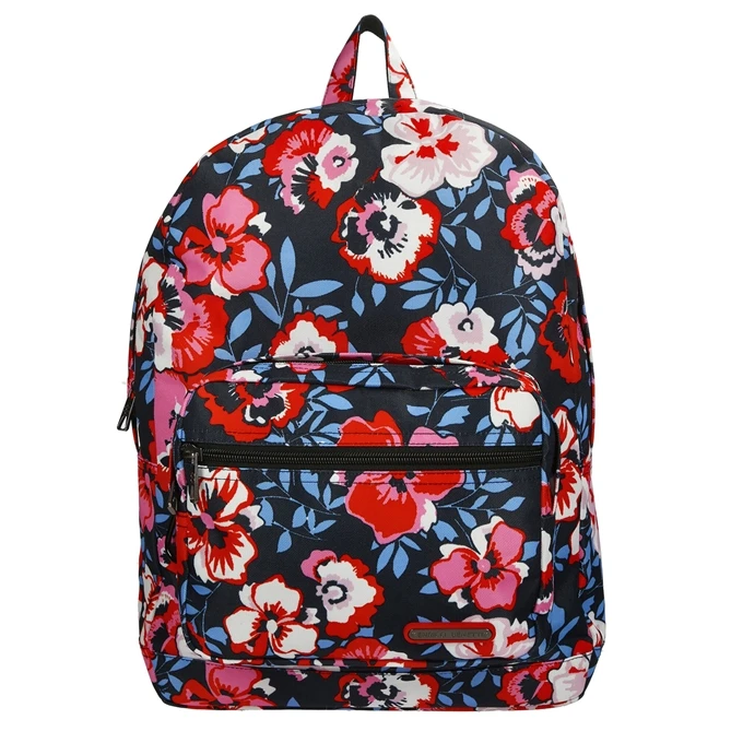 Enrico Benetti Andorra 15'' Laptop Backpack Red Pink Flower 1 Enrico Benetti Andorra 15'' Laptop Backpack Red Pink Flower