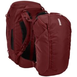 Thule Landmark 60L Women's Backpack Dark Bordeaux -Mode Tassen Winkel image 9153